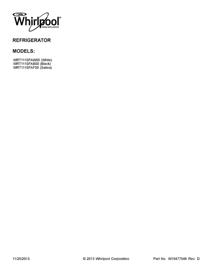 Diagram for WRT111SFAB00