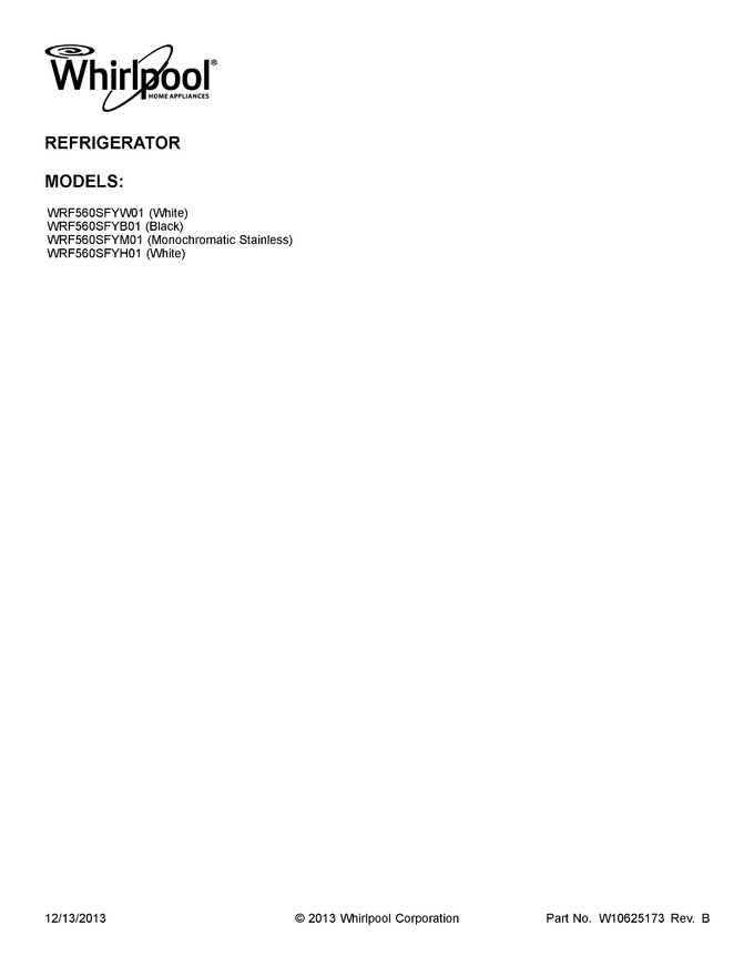 Diagram for WRF560SFYW01