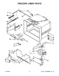 Diagram for 03 - Freezer Liner Parts