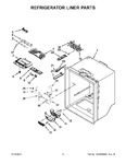 Diagram for 05 - Refrigerator Liner Parts