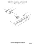 Diagram for 02 - Control Panel And Latch Parts