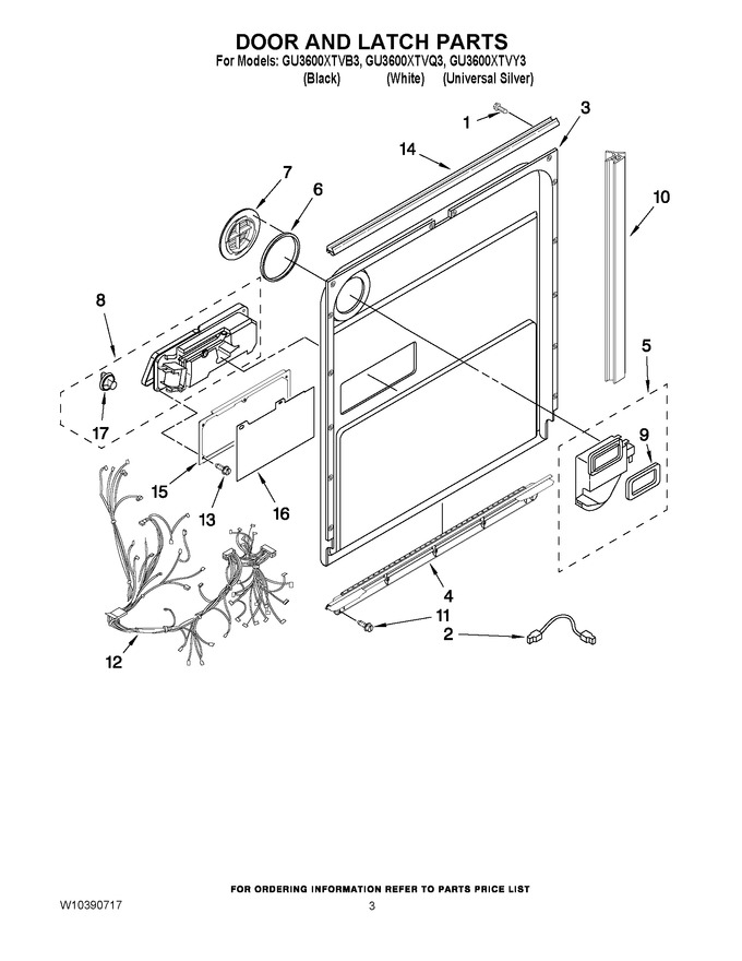 Diagram for GU3600XTVY3