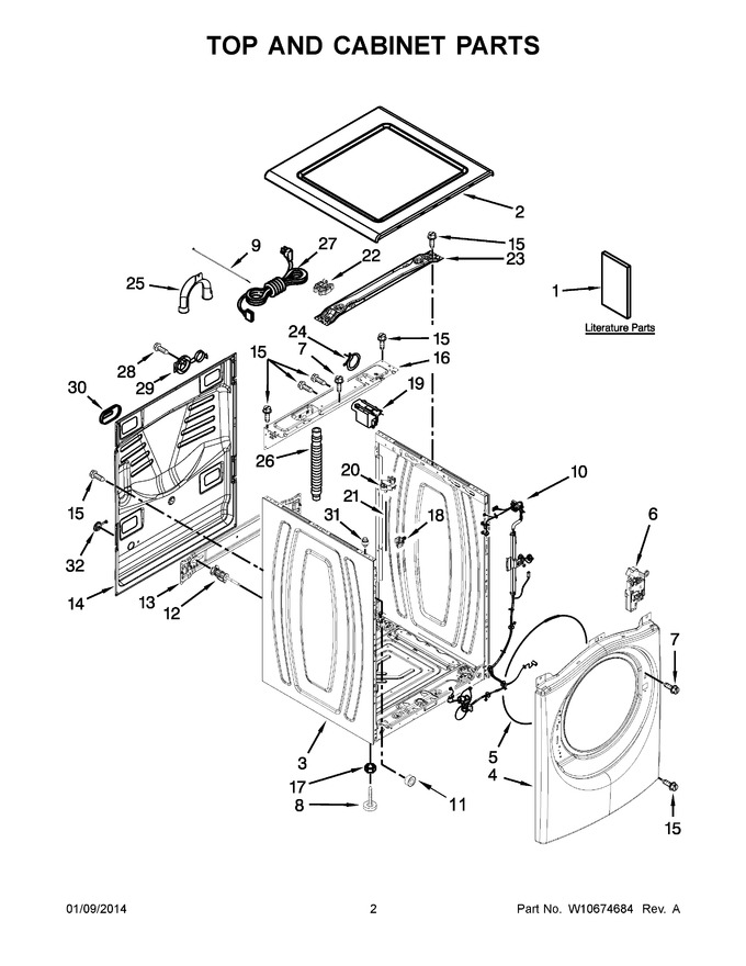 Diagram for WFW8640BC2