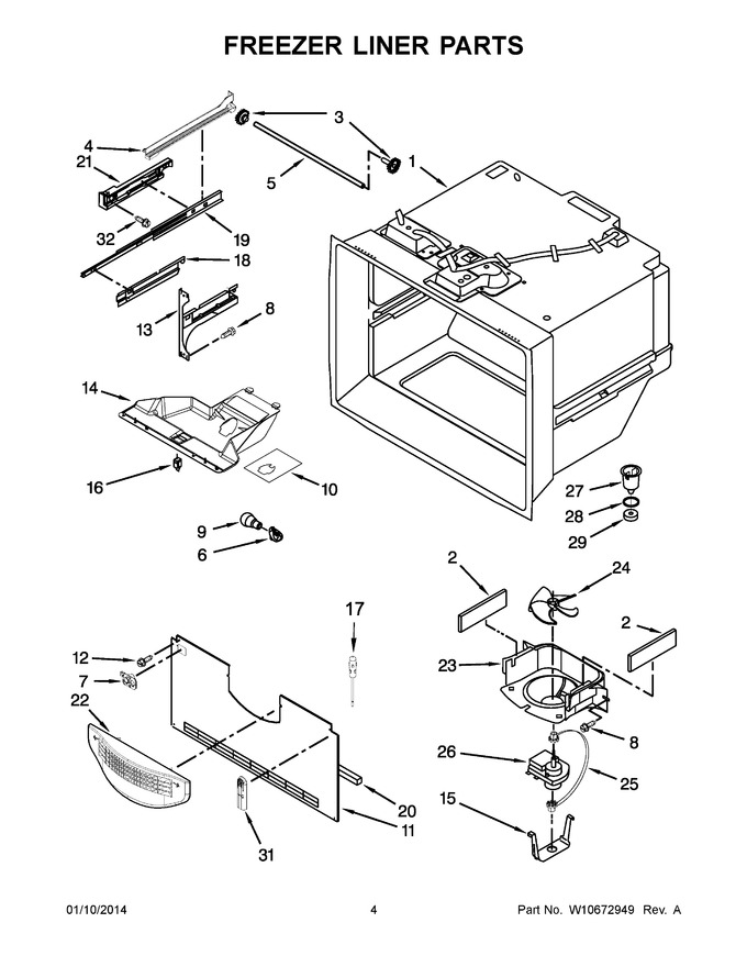 Diagram for KBWS19KCWH00