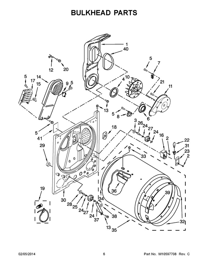 Diagram for YWED4900XW2