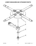 Diagram for 09 - Lower Washarm And Strainer Parts