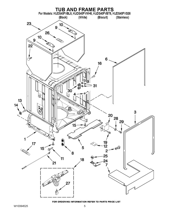 Diagram for KUDS40FVWH5