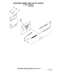 Diagram for 02 - Control Panel And Latch Parts