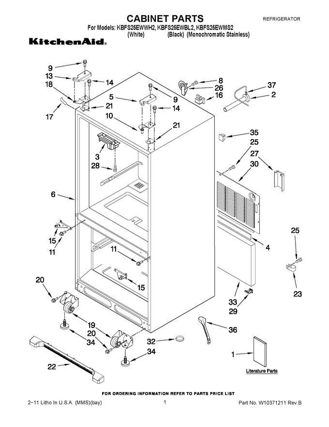 Diagram for KBFS25EWMS2