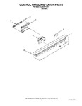 Diagram for 02 - Control Panel And Latch Parts