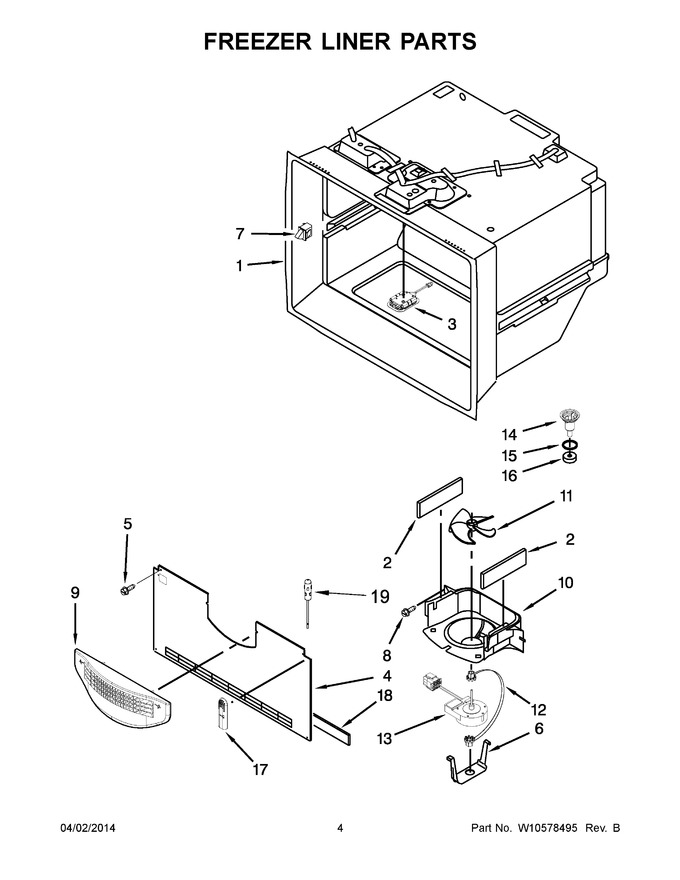 Diagram for WRF736SDAW10