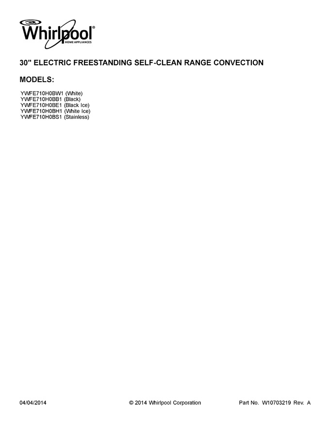 Diagram for YWFE710H0BS1