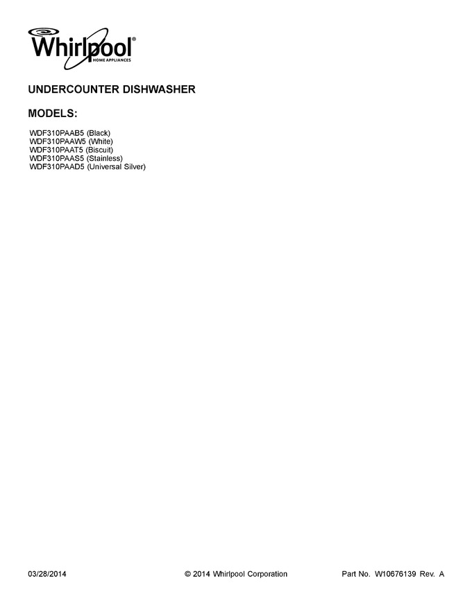 Diagram for WDF310PAAS5