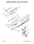 Diagram for 03 - Control Panel And Latch Parts