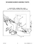 Diagram for 10 - W10400668 Burner Assembly Parts