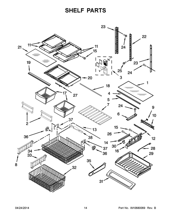 Diagram for WRF540CWBW00