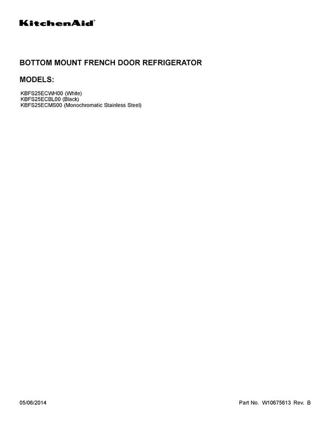 Diagram for KBFS25ECWH00