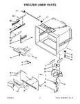 Diagram for 04 - Freezer Liner Parts