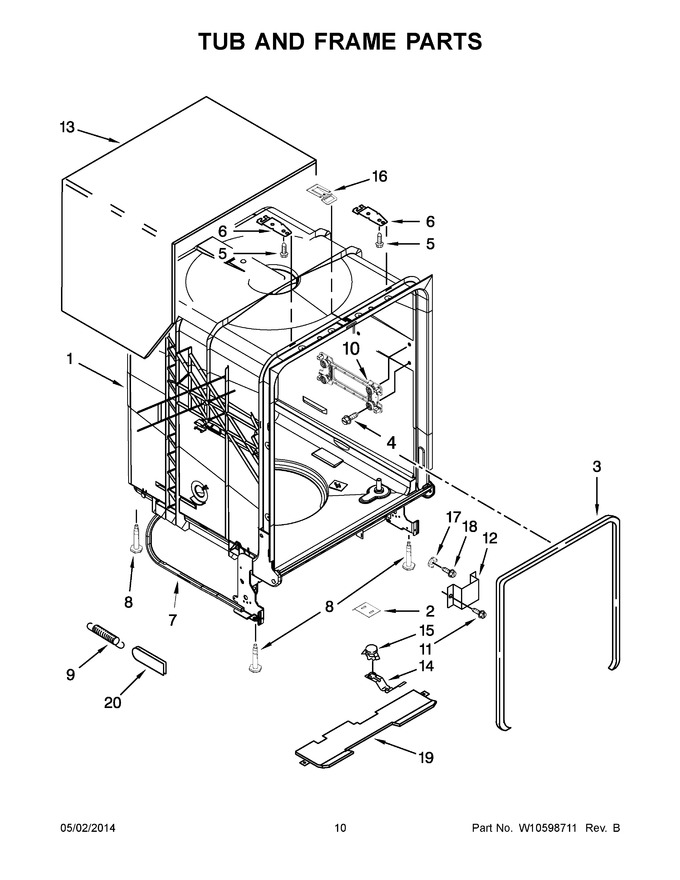 Diagram for WDT710PAYE4