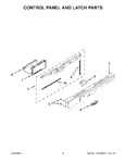 Diagram for 03 - Control Panel And Latch Parts