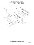 Diagram for 02 - Control Panel Parts