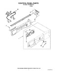 Diagram for 03 - Control Panel Parts