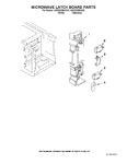 Diagram for 04 - Microwave Latch Board Parts