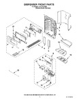 Diagram for 10 - Dispenser Front Parts