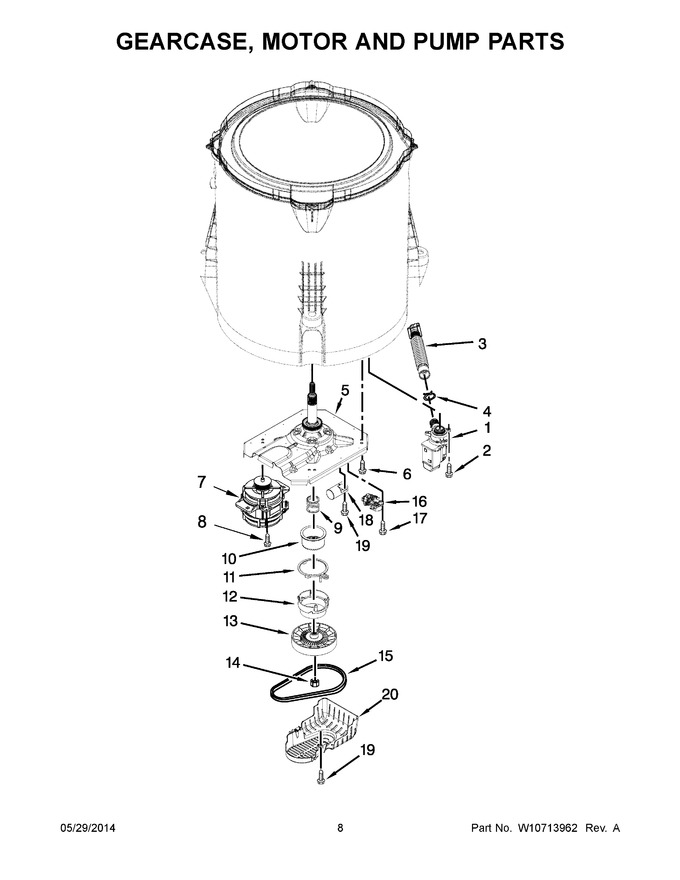 Diagram for WTW4900BW1