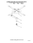 Diagram for 11 - Lower Washarm And Strainer Parts