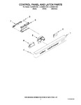 Diagram for 02 - Control Panel And Latch Parts