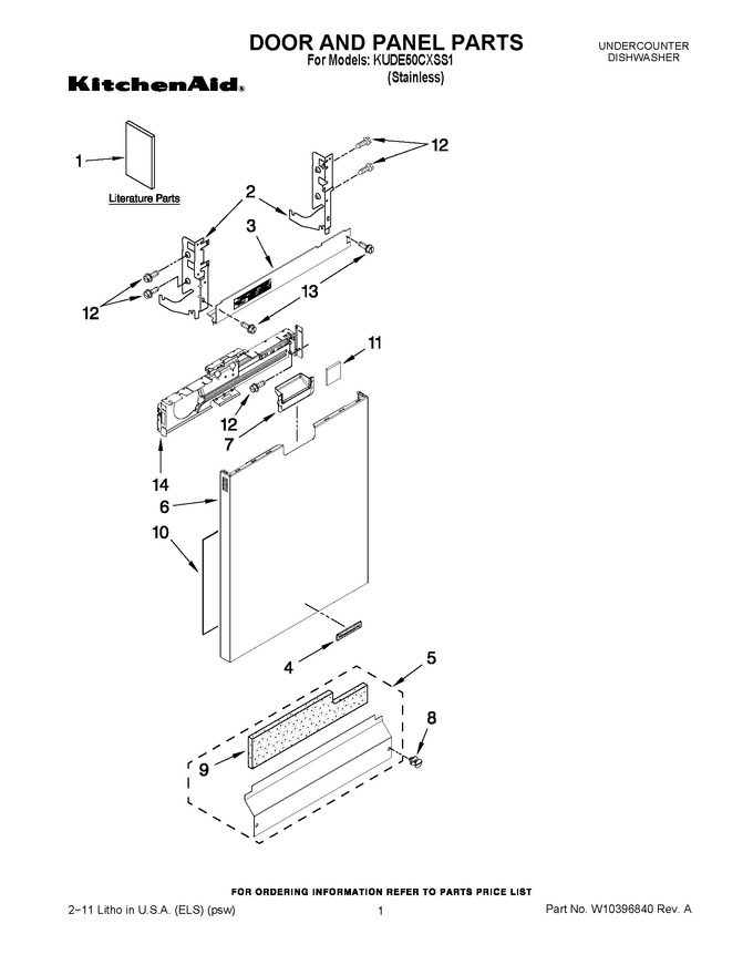 Diagram for KUDE50CXSS1