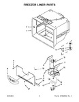 Diagram for 04 - Freezer Liner Parts