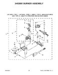 Diagram for 15 - 3402855 Burner Assembly