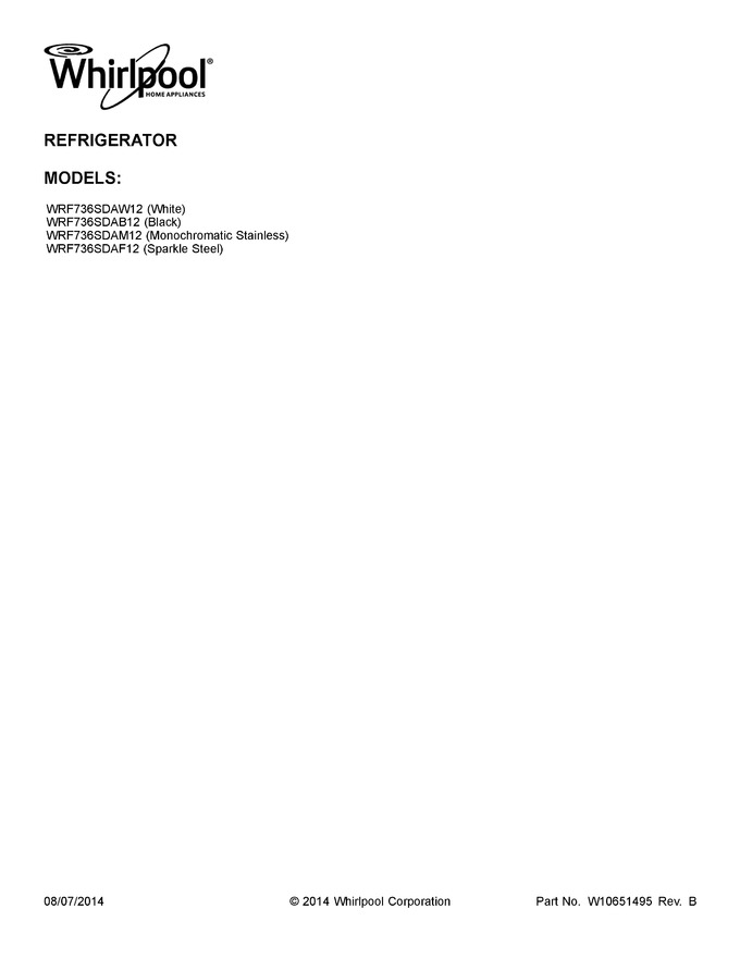 Diagram for WRF736SDAF12