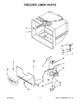 Diagram for 04 - Freezer Liner Parts