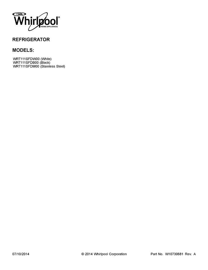 Diagram for WRT111SFDM00