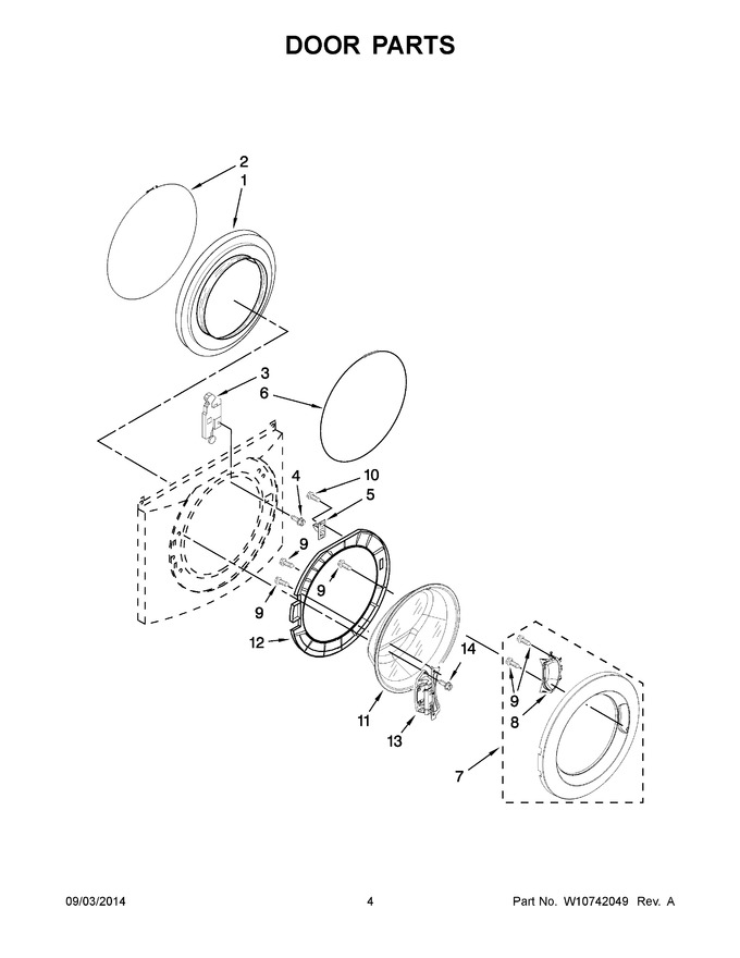 Diagram for YWFW9050XW01