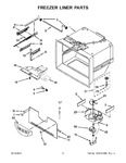 Diagram for 04 - Freezer Liner Parts