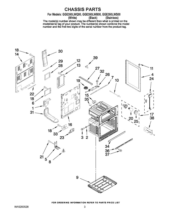 Diagram for GGE350LWB00