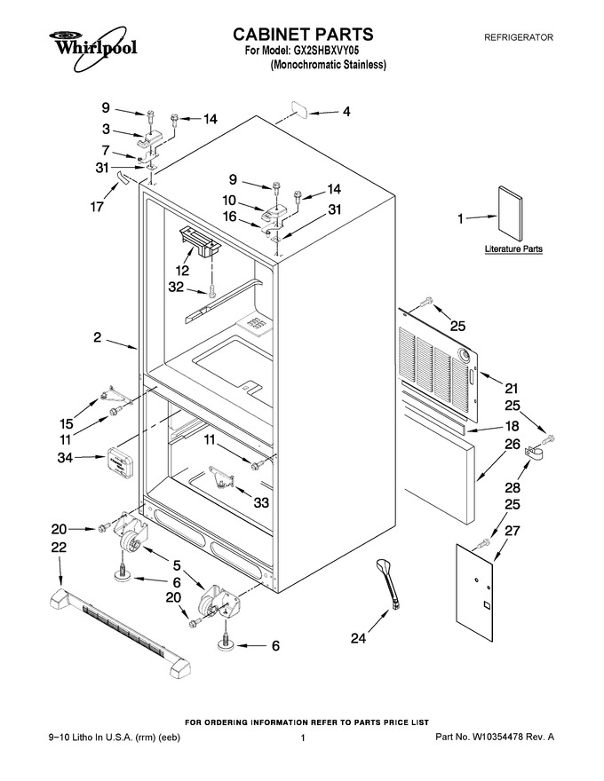 Diagram for GX2SHBXVY05