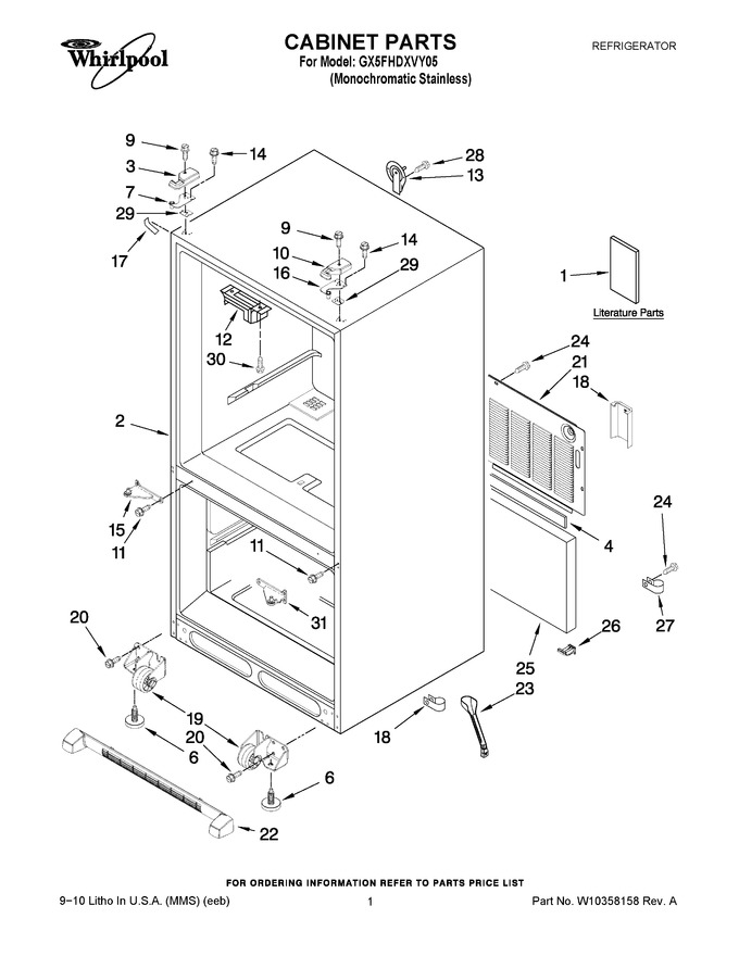 Diagram for GX5FHDXVY05