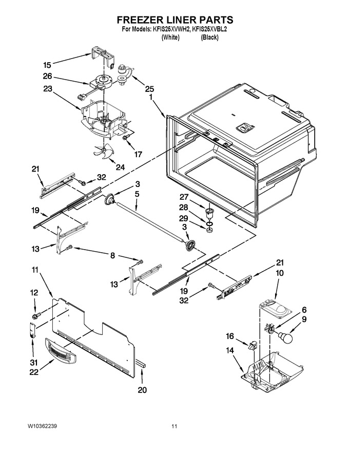 Diagram for KFIS25XVWH2