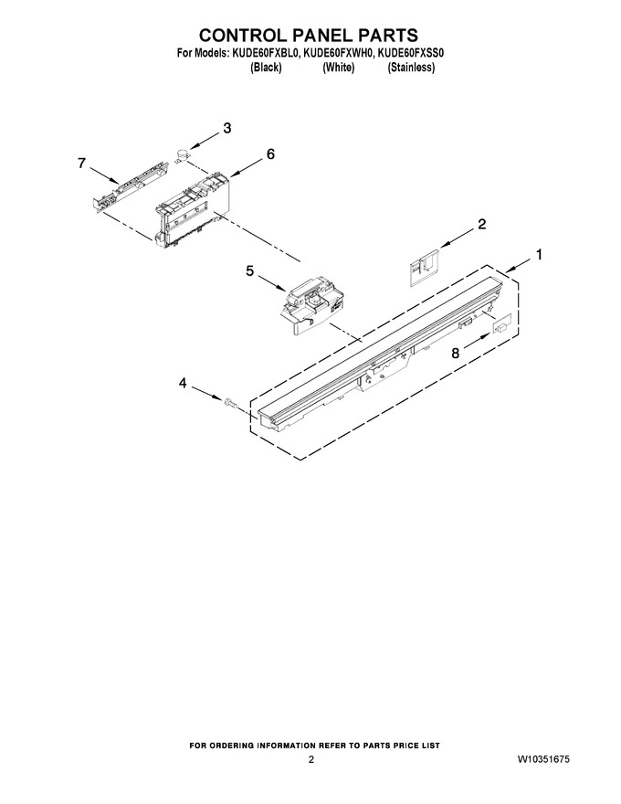 Diagram for KUDE60FXWH0