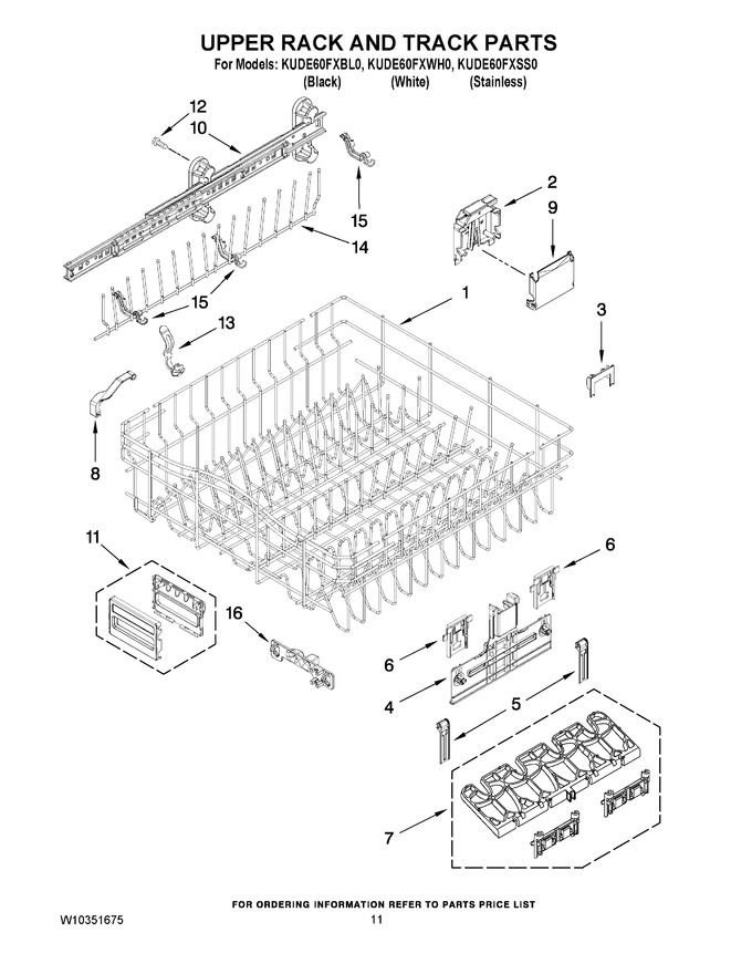 Diagram for KUDE60FXWH0