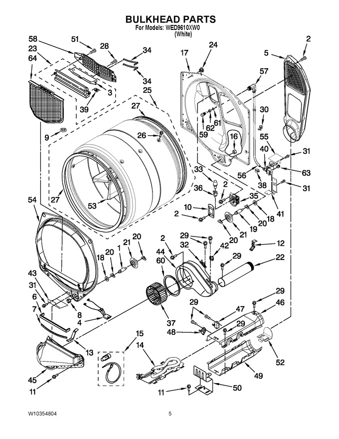 Diagram for WED9610XW0