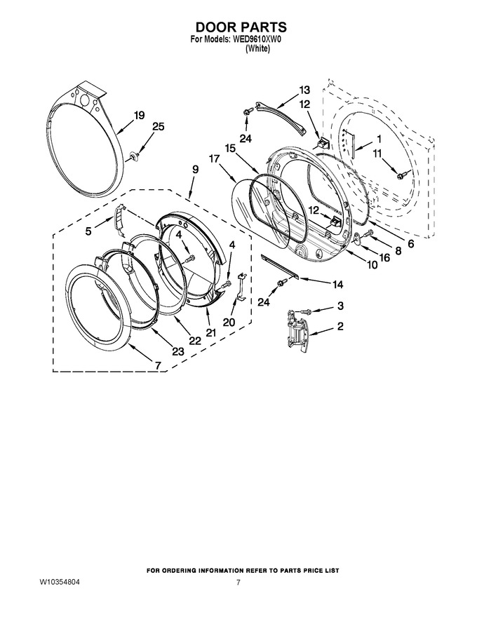 Diagram for WED9610XW0