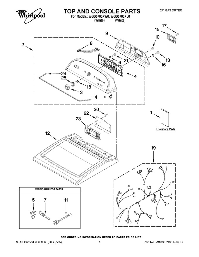 Diagram for WGD5700XW0