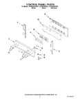 Diagram for 02 - Control Panel Parts