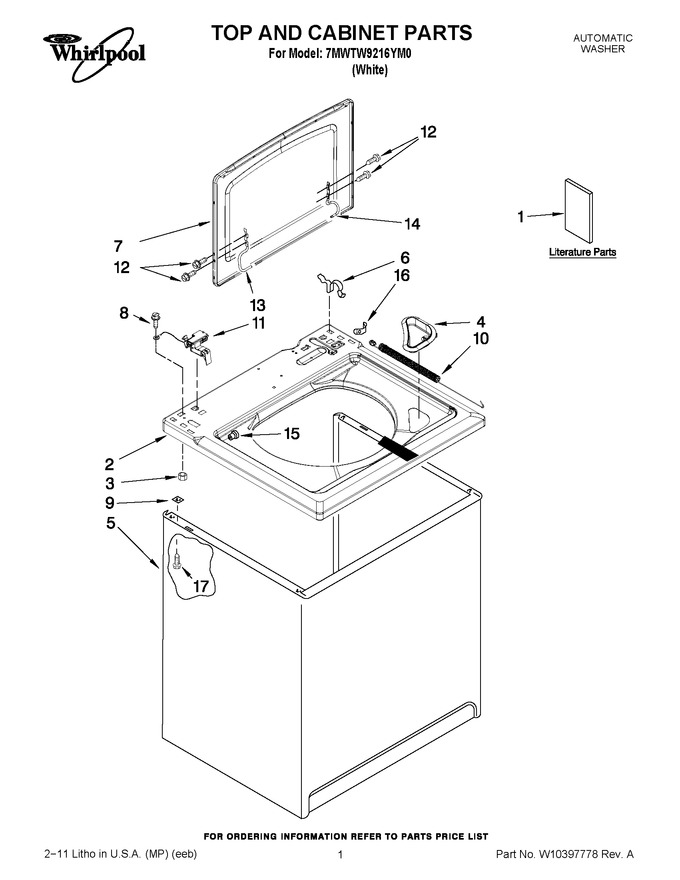 Diagram for 7MWTW9216YM0